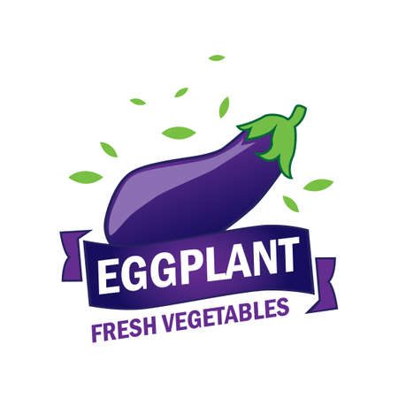 Vector set of logos of vegetables, fruitsのイラスト素材