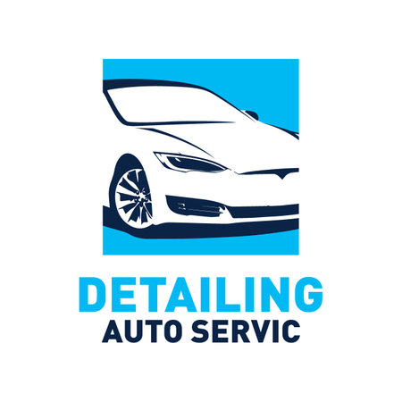Vector logo for detailing car, tuningのイラスト素材