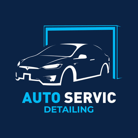 Vector logo for detailing car, tuningのイラスト素材
