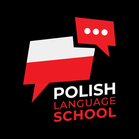 Vector logo of the Polish language schoolのイラスト素材