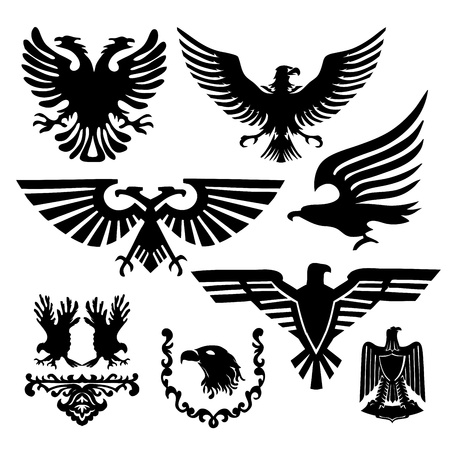 coat of arms with an eagle のイラスト素材