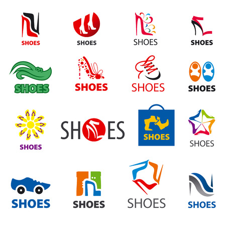 biggest collection of vector icons shoesのイラスト素材