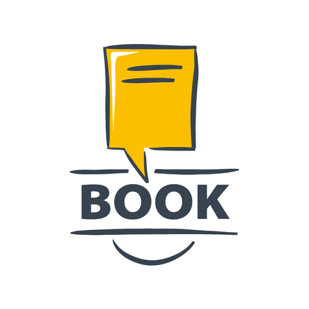 vector icon book in the form of a bubbleのイラスト素材