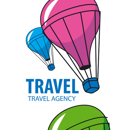 vector icon balloon flying Travelのイラスト素材
