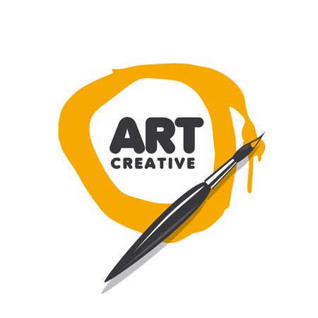 round vector  brush and paintのイラスト素材