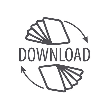 file folder downloadのイラスト素材