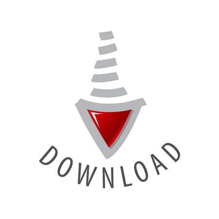 arrow to downloadのイラスト素材