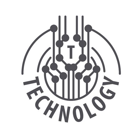 abstract chip technologyのイラスト素材