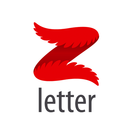Abstract vector icon letter Z in the form of wingsのイラスト素材