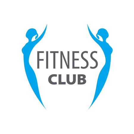 vector  of two girls for fitness clubのイラスト素材
