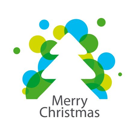 vector abstract Christmas treeのイラスト素材