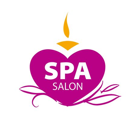 vector crimson candle in the form of heartのイラスト素材