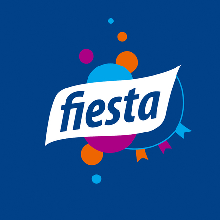 vector abstract for the fiesta on a blue backgroundのイラスト素材