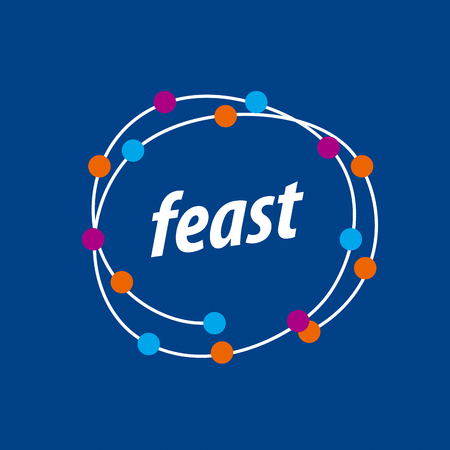 Abstract vector in the form of a garlandのイラスト素材