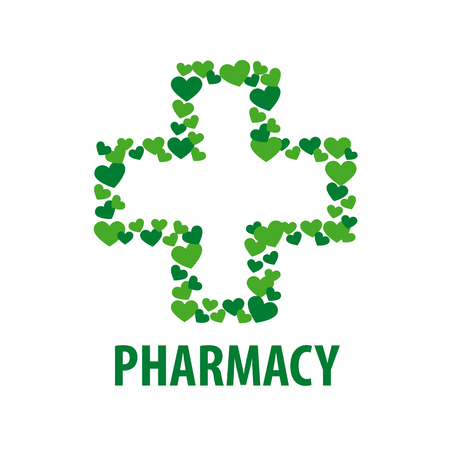 vector logo cross from the set of heartsのイラスト素材