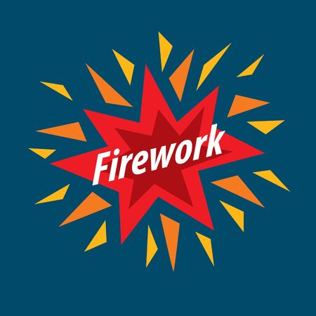 Abstract colorful vector logo for fireworksのイラスト素材