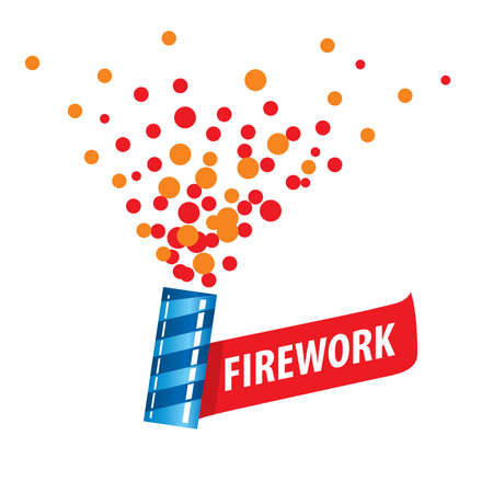 Abstract celebratory vector for salutes and fireworksのイラスト素材
