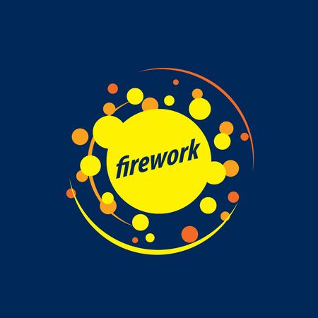 Abstract celebratory vector   for salutes and fireworksのイラスト素材