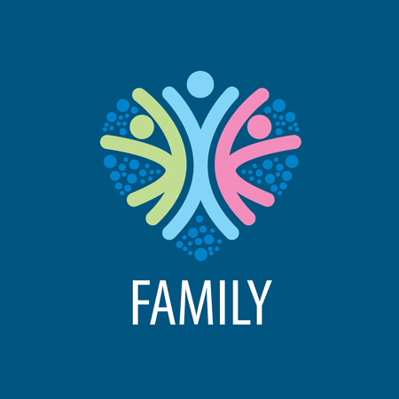 abstract vector sign for the family and the union peopleのイラスト素材