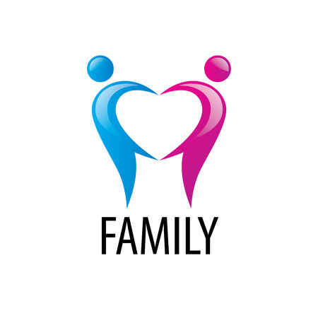 abstract vector sign for the family and the union peopleのイラスト素材