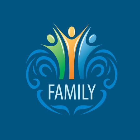 abstract vector sign for the family and the union peopleのイラスト素材