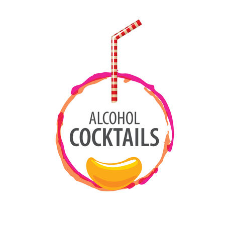 vector icons of alcoholic drinks by the glassのイラスト素材
