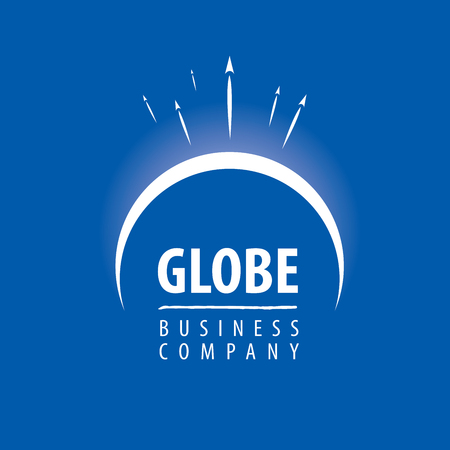 Template vector abstract Earth logo. Globe signのイラスト素材