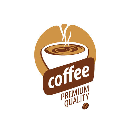 vector logo for coffee, hot drink illustrationのイラスト素材