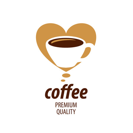 vector logo for coffee, hot drink illustrationのイラスト素材