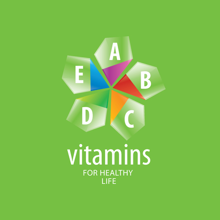 abstract vector template vitamins for healthのイラスト素材