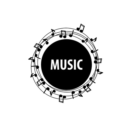 Abstract template for music and sound.のイラスト素材