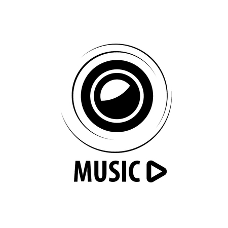 Abstract logo for music and sound. Vector patternのイラスト素材