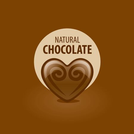 Template logo chocolate and sweets. Vector illustrationのイラスト素材