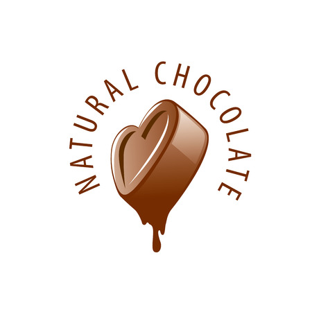 Template logo chocolate and sweets. Vector illustrationのイラスト素材