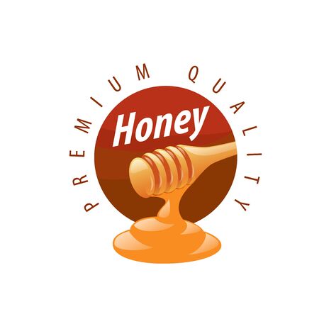 Honey logo template. Vector illustration. Design elementのイラスト素材