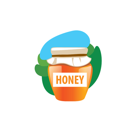 Honey logo template. Vector illustration. Design elementのイラスト素材