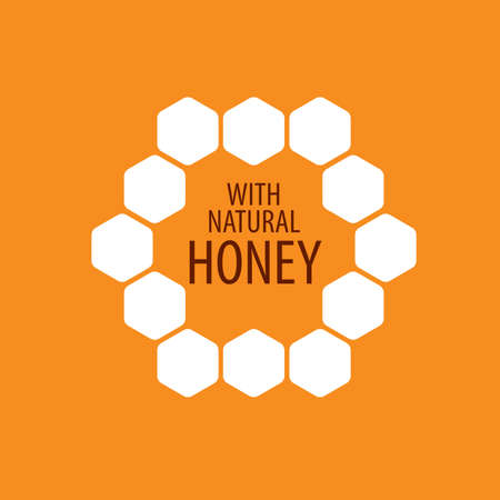 Honey emblem template. Vector illustration. Design elementのイラスト素材