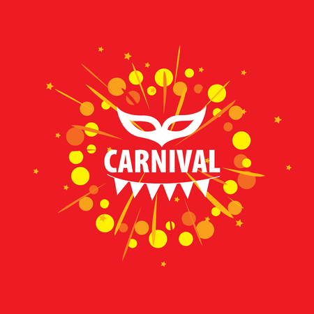 Abstract emblem template carnival or festival. Vector illustrationのイラスト素材