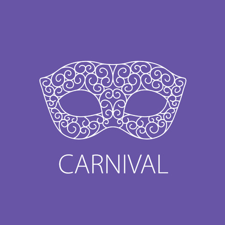 Abstract emblem template carnival or festival. Vector illustrationのイラスト素材