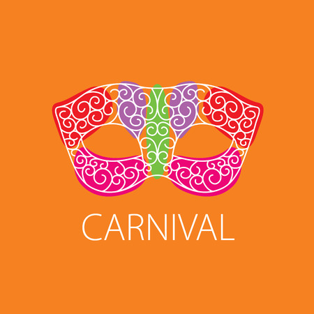 Abstract emblem template carnival or festival. Vector illustrationのイラスト素材