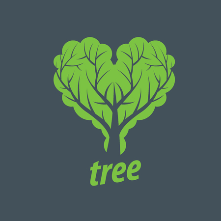 Tree emblem template. Abstract vector illustration. Plantのイラスト素材