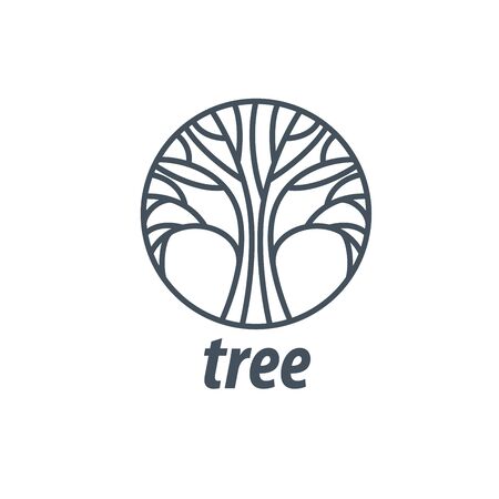 Tree emblem template. Abstract vector illustration. Plantのイラスト素材