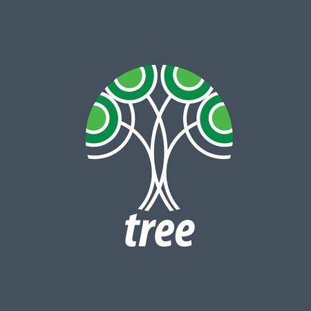 Tree emblem template. Abstract vector illustration. Plantのイラスト素材