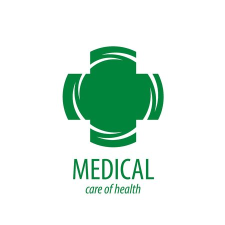 Cross logo for medicine and pharmacy. Vector illustrationのイラスト素材