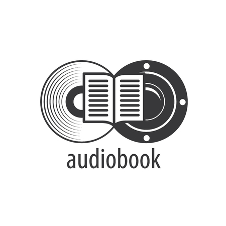Abstract pattern audiobooks logo. Illustration vector iconのイラスト素材
