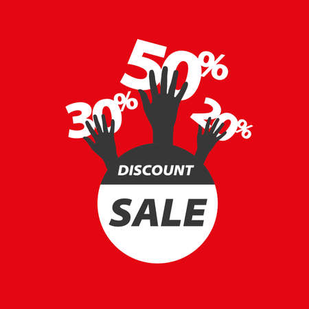 Pattern abstract icon for discounts. Vector illustrationのイラスト素材