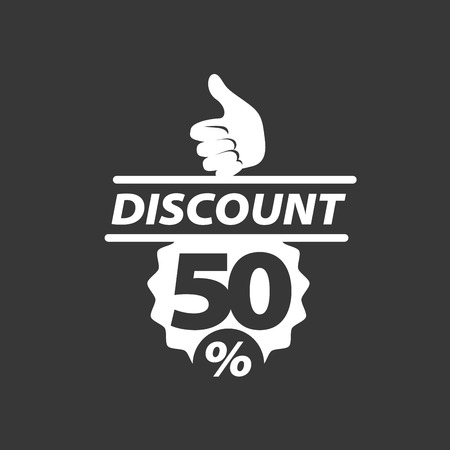 Pattern abstract icon for discounts. Vector illustrationのイラスト素材