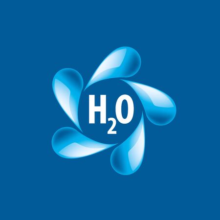 abstract template for water. Vector illustrationのイラスト素材