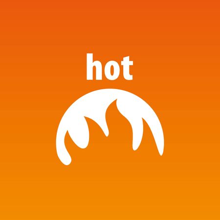 template fire. Vector illustration of a flameのイラスト素材