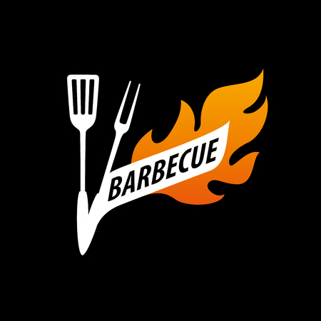 design template for a barbecue. Vector illustrationのイラスト素材